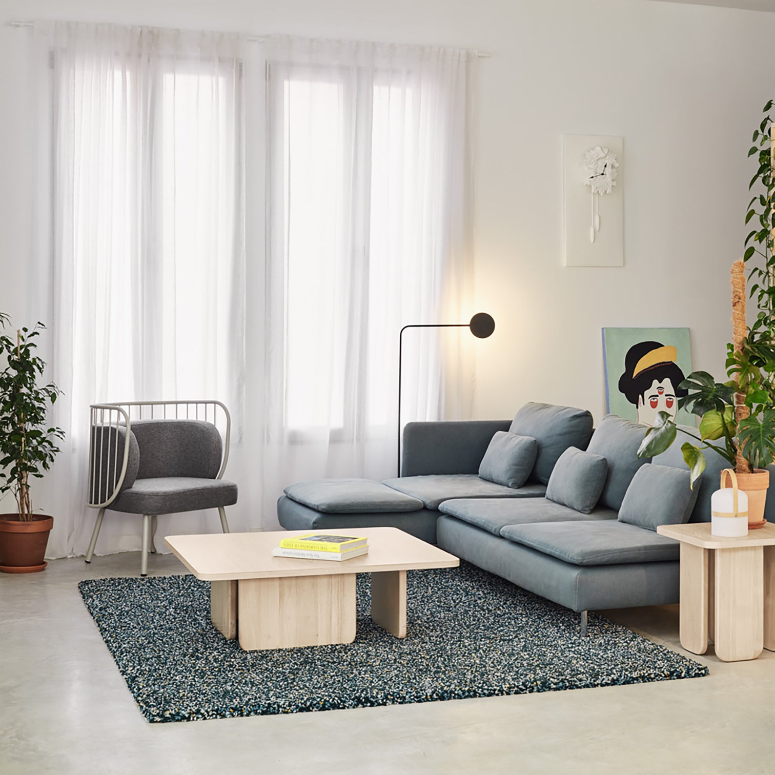 
Design Couchtisch „Arq“ - 100 x 100 cm - Natural