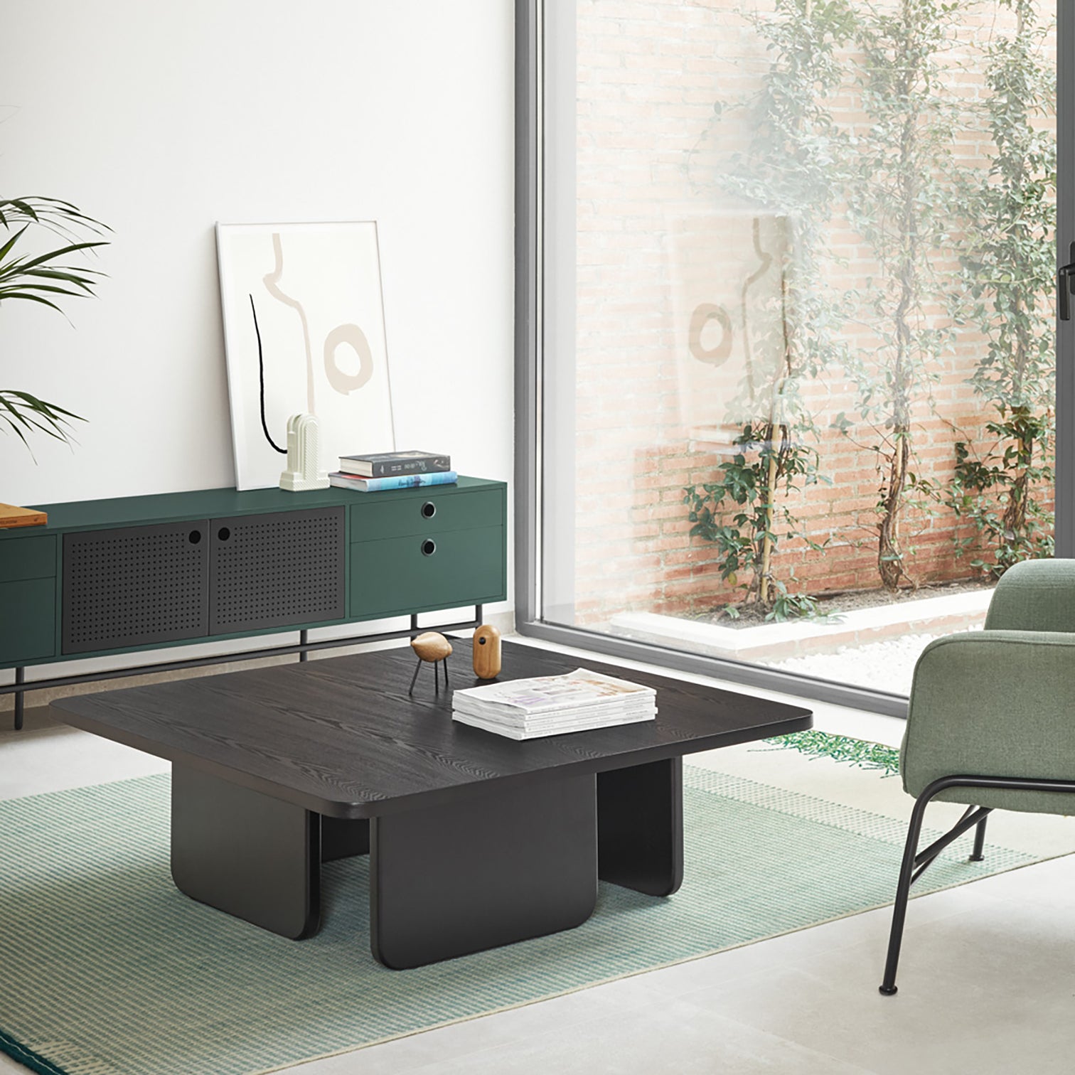 
Design Couchtisch „Arq“ - 100 x 100 cm - Schwarz