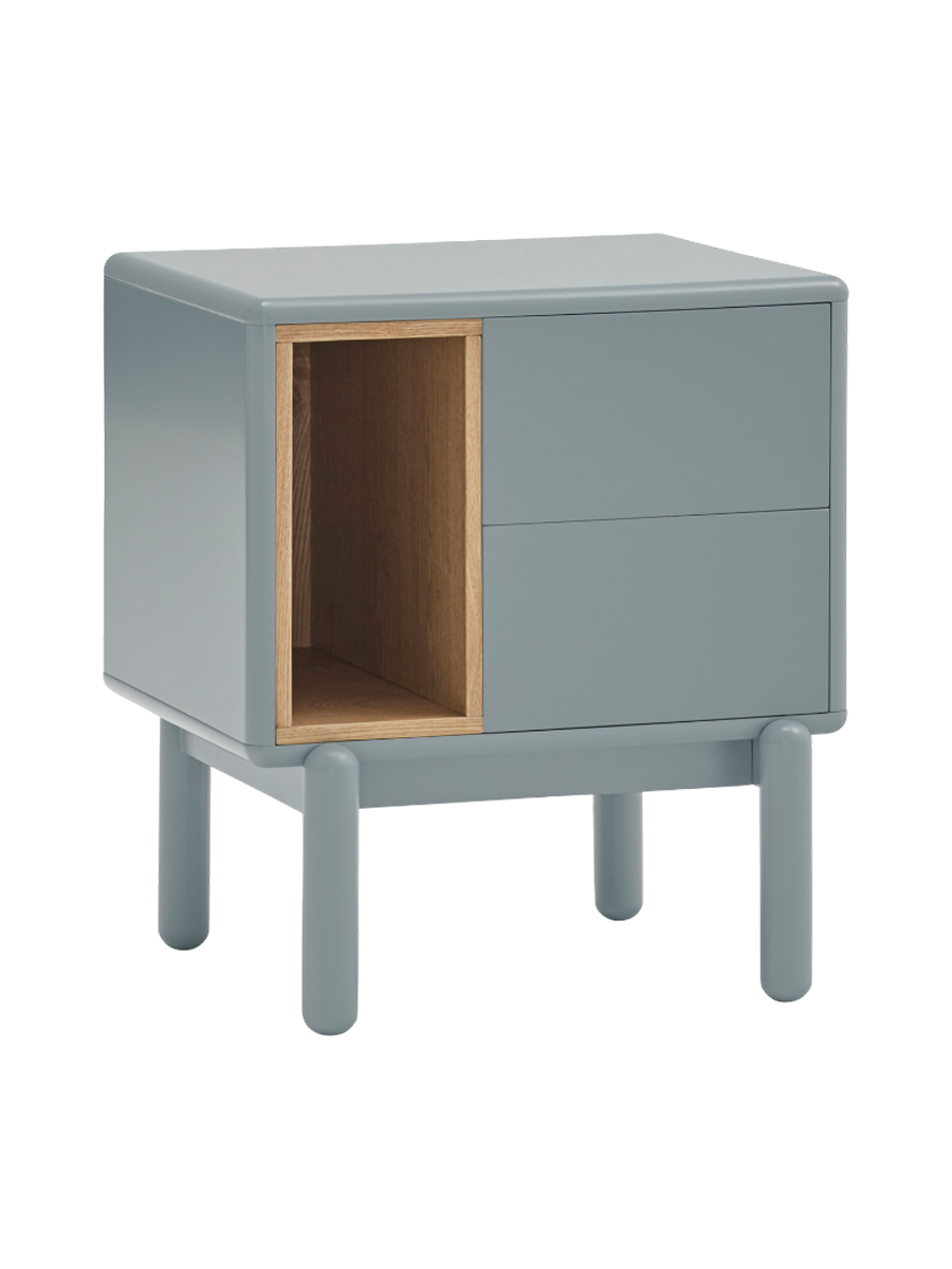 
"Corvo" Designer Side and Night Table - Pearl Gray
