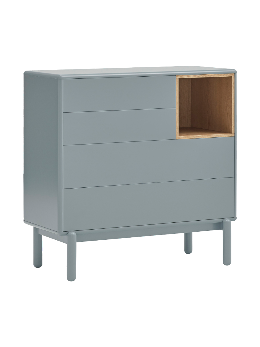 
Commode design « Corvo II » - Gris perle
