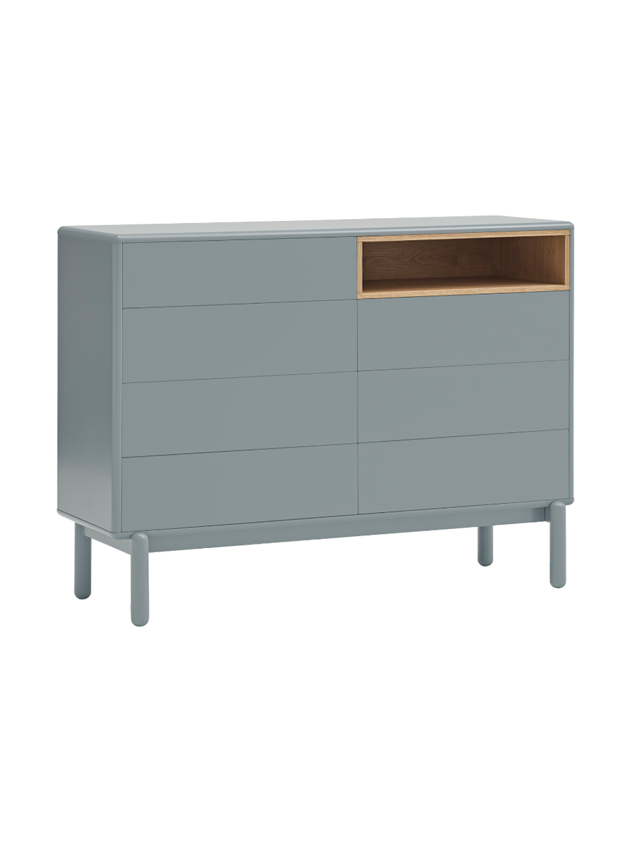 
Commode design « Corvo » - Gris perle