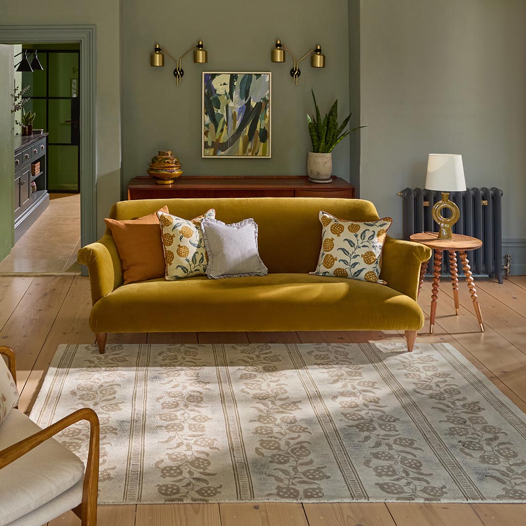 
Tapis design « Anaar » – tufté à la main, 100 % pure laine vierge - 140 x 200 cm / Lin