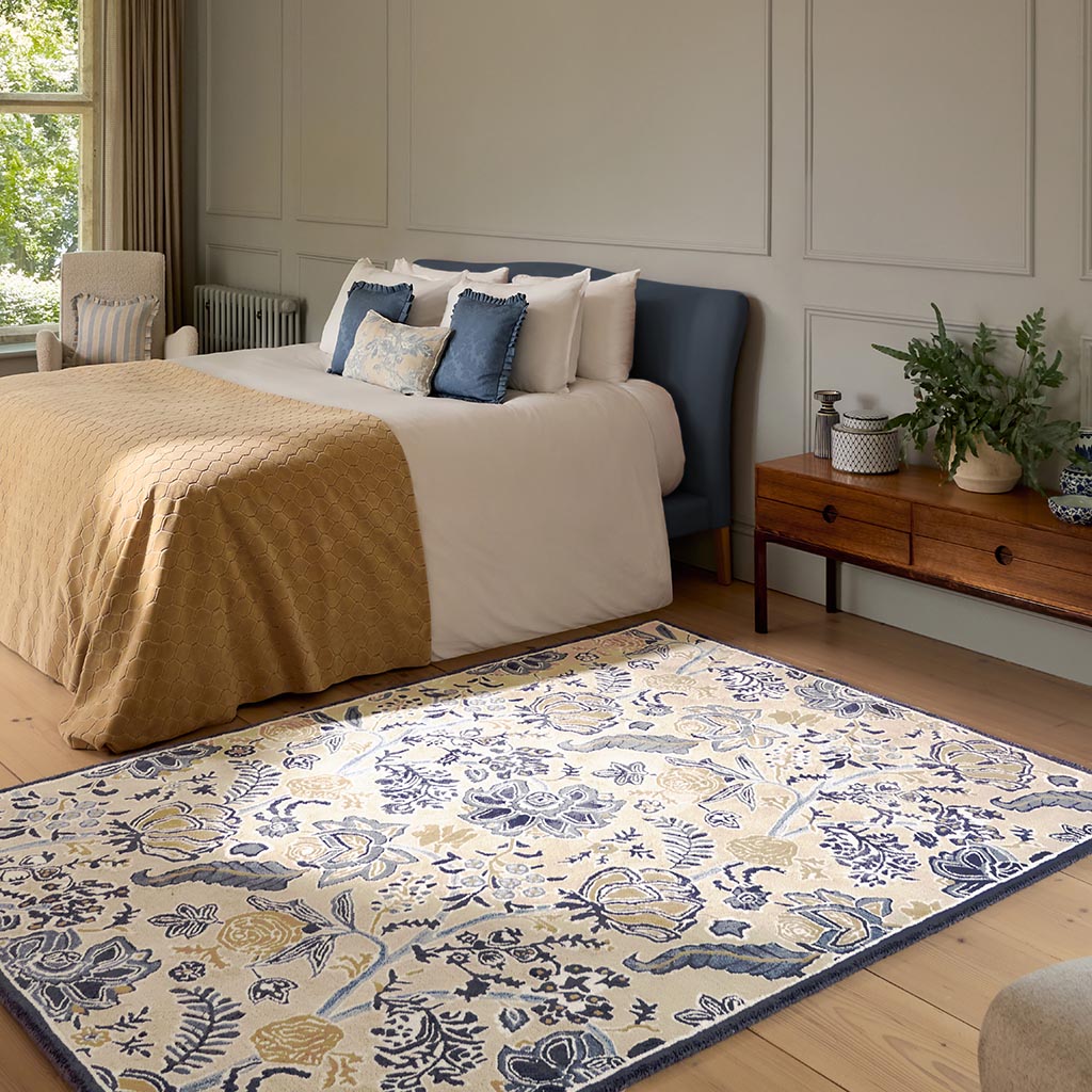 
Tapis design « Shalimar » – tufté main, en pure laine vierge et viscose - 140 x 200 cm