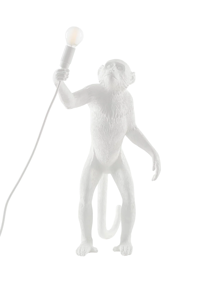 
Lampada da tavolo LED di design «The Monkey Standing» - Bianco