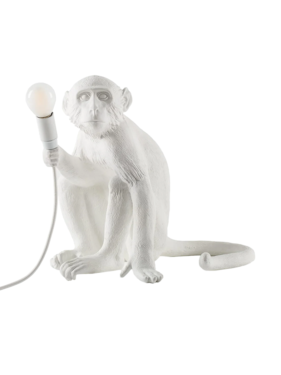 
Lampada da tavolo LED di design «The Monkey Sitting» - Bianco