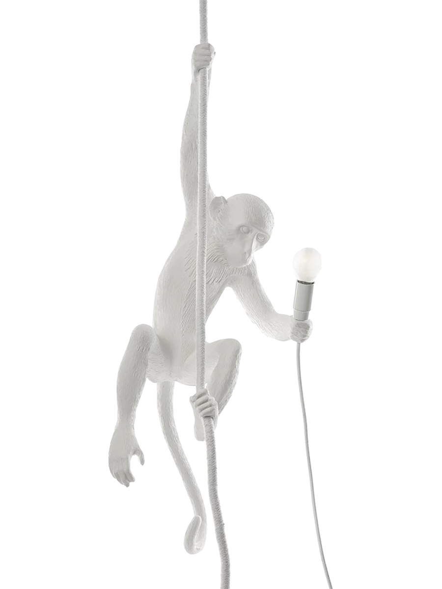 
LED Designer Pendant Light "The Monkey Lamp Ceiling" - White