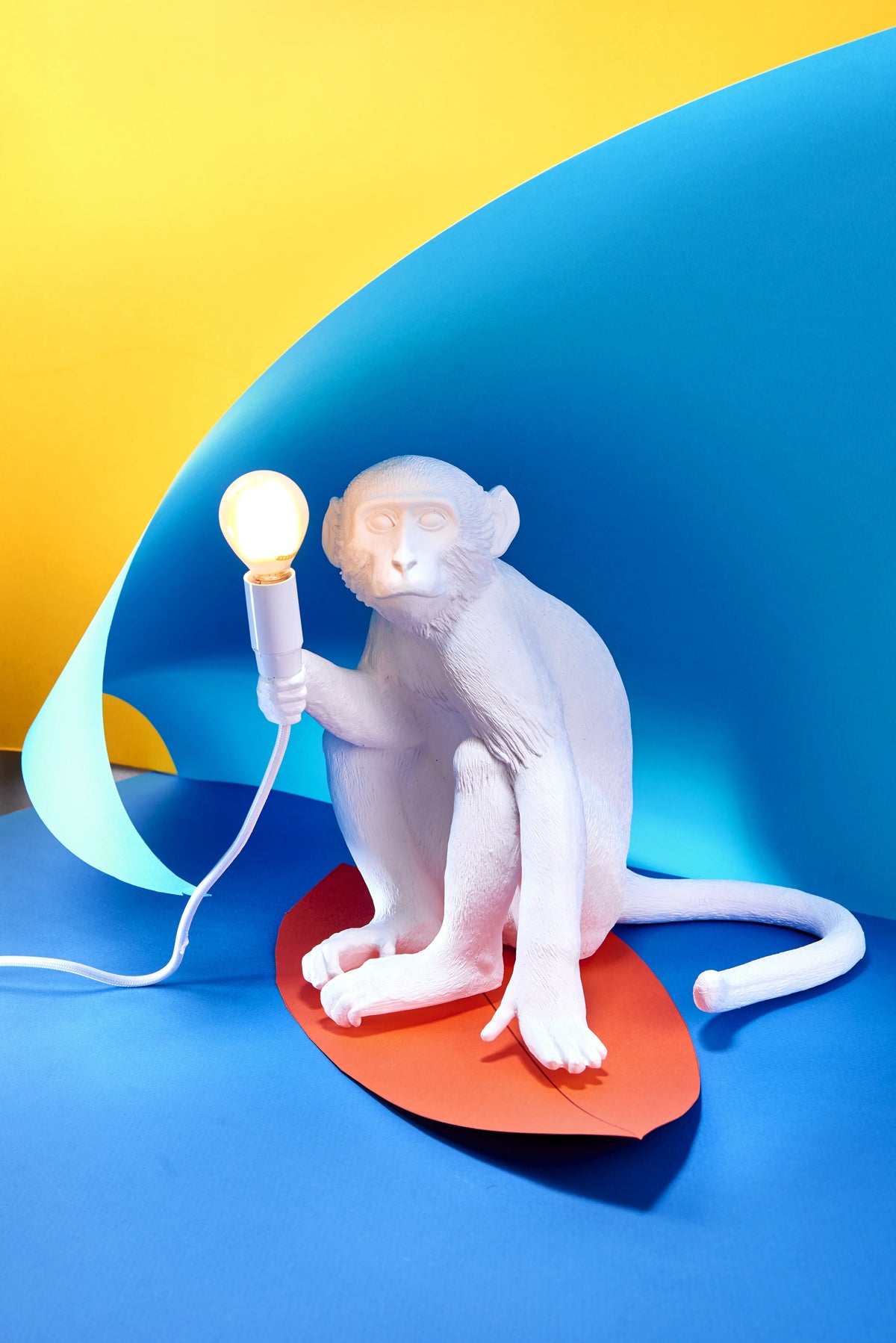 
LED Designer Pendant Light "The Monkey Lamp Ceiling" - White