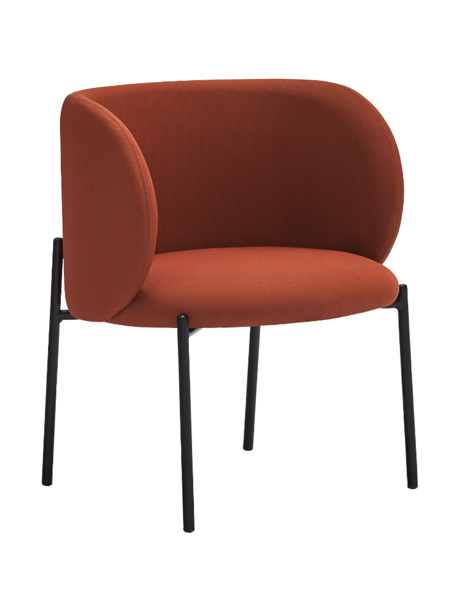 
Design Sessel „Mogi“ mit Armlehnen - Brick