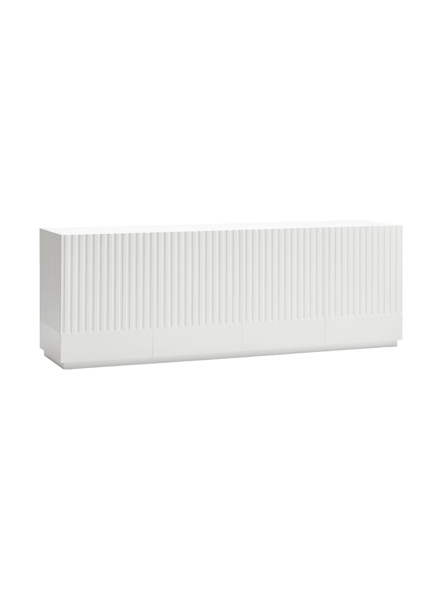
Buffet design « Doric » 4 portes - Blanc