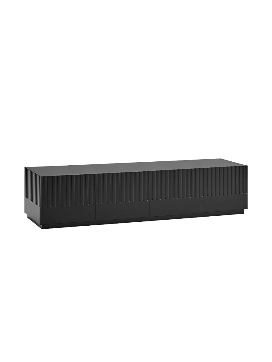 
Meuble TV bas design « Doric » - Noir