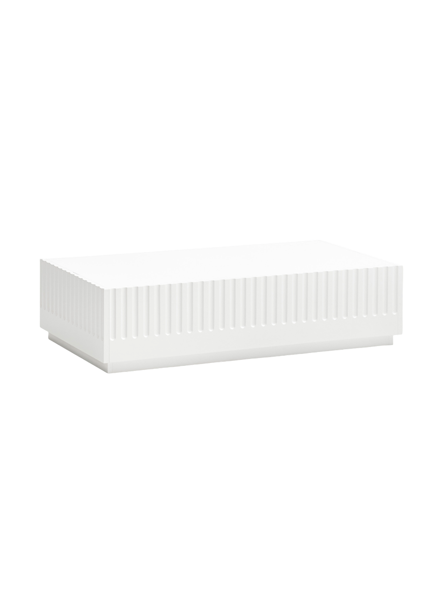 
Table basse design « Doric » 110 x 60 cm - Blanc