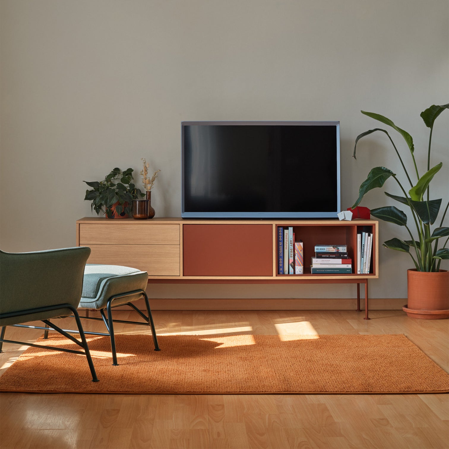
Design Lowboard „Yoko“ - Arkilla / Eiche
