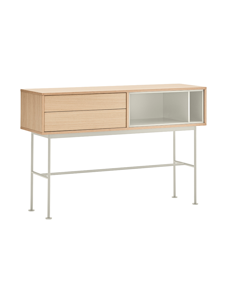 
"Yoko" console table - Cream / Oak