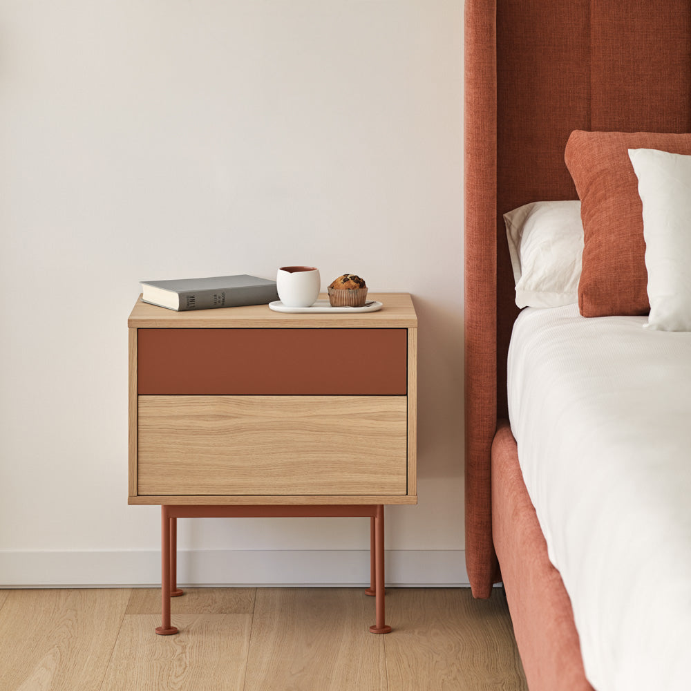 
Designer Side and Bedside Table "Yoko" - Arkilla / Oak