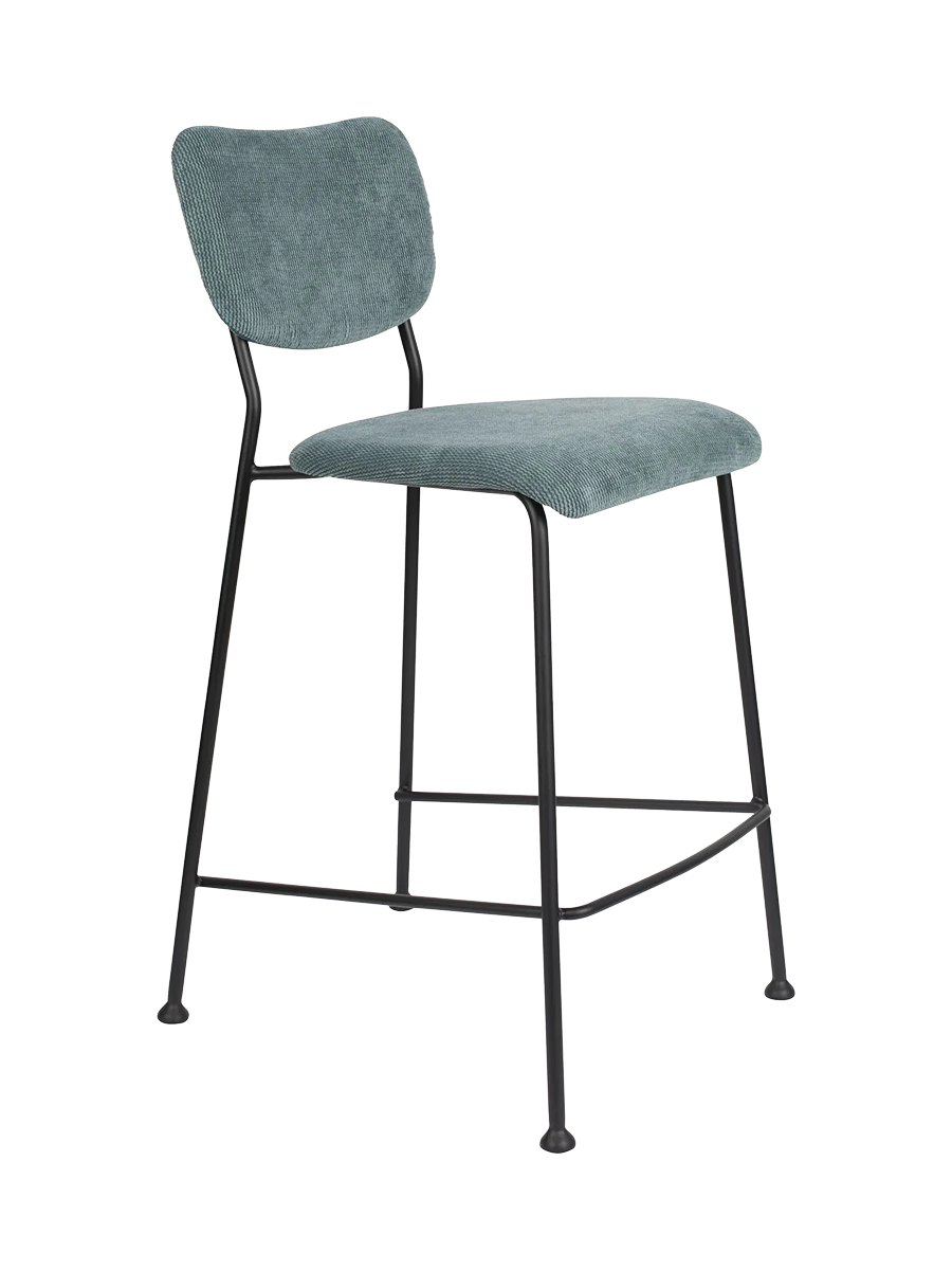 
Design Barstuhl „Benson“ - Graublau