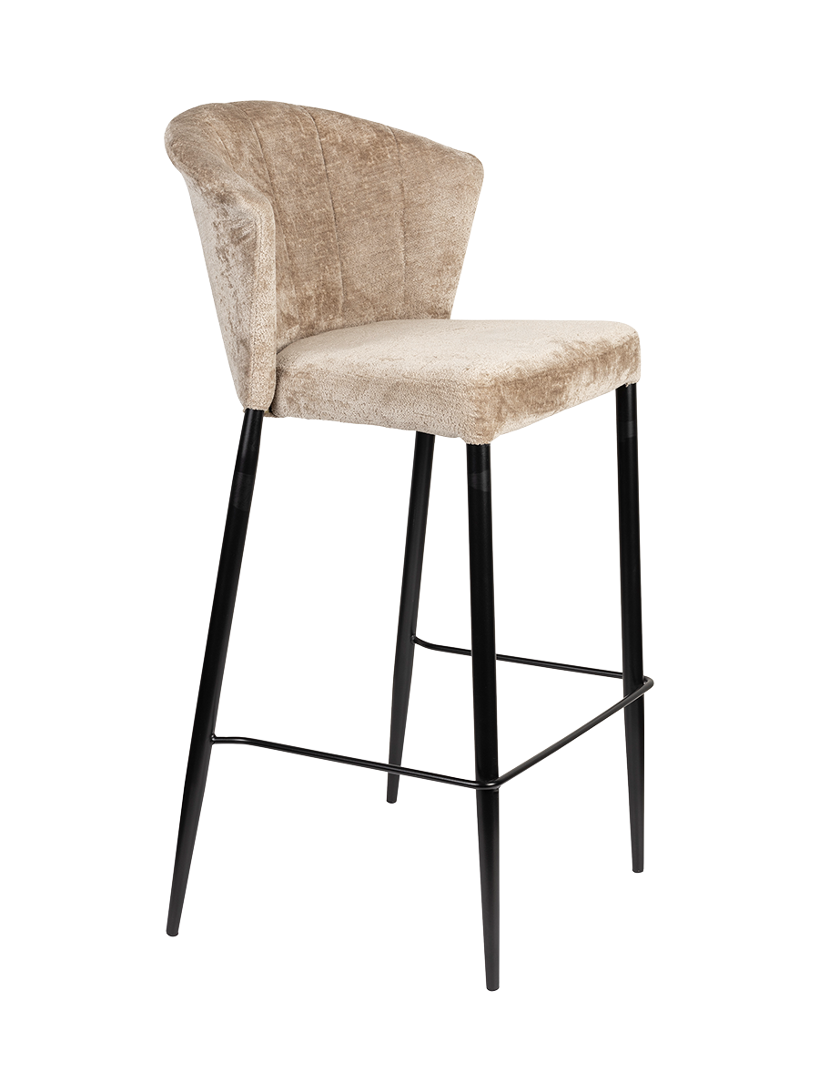 
Hochwertiger Design Barstuhl „Georgia“ - Beige