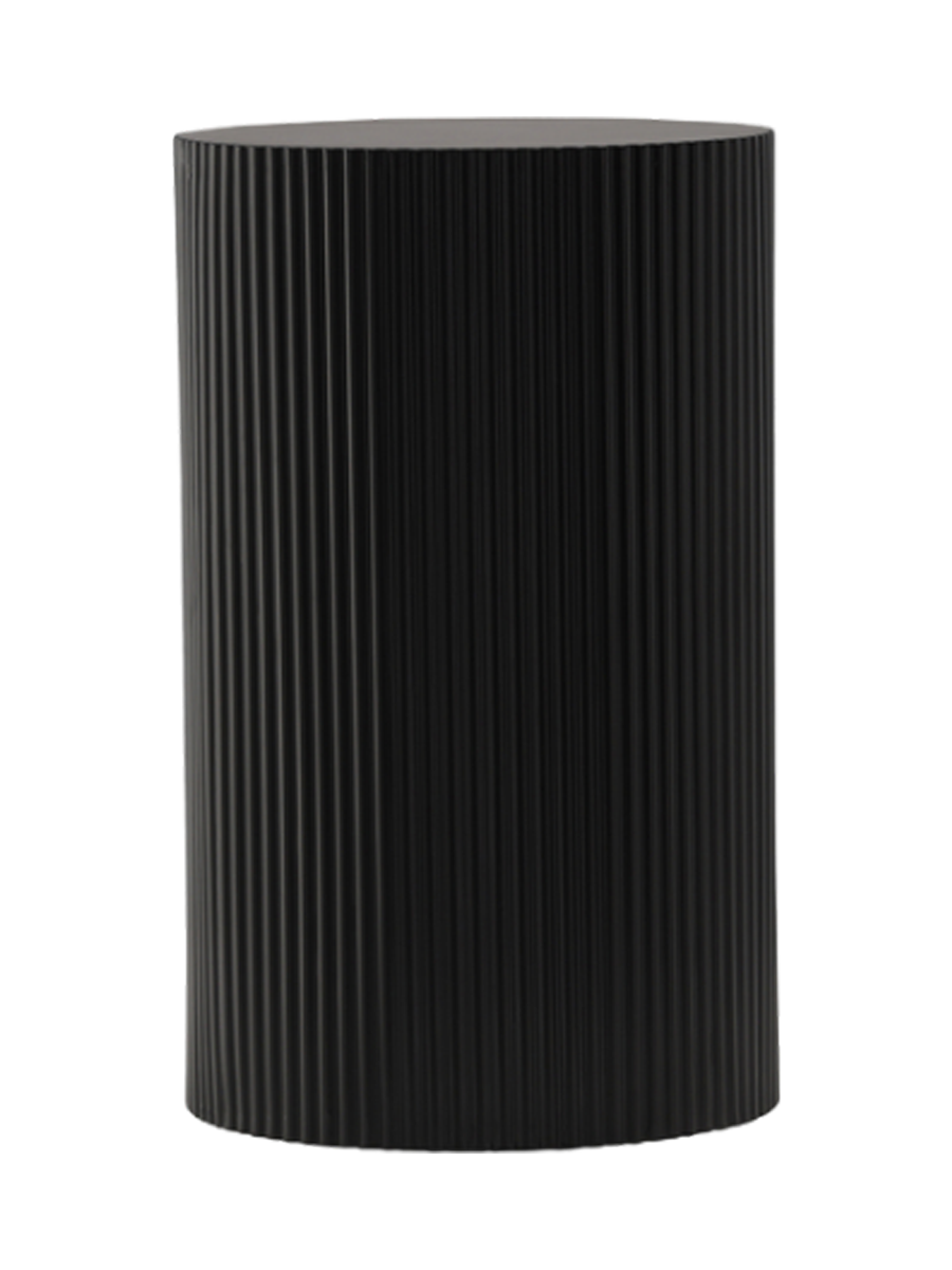 
Table d'appoint et sellette de fleurs design « Lenox » - Noir
