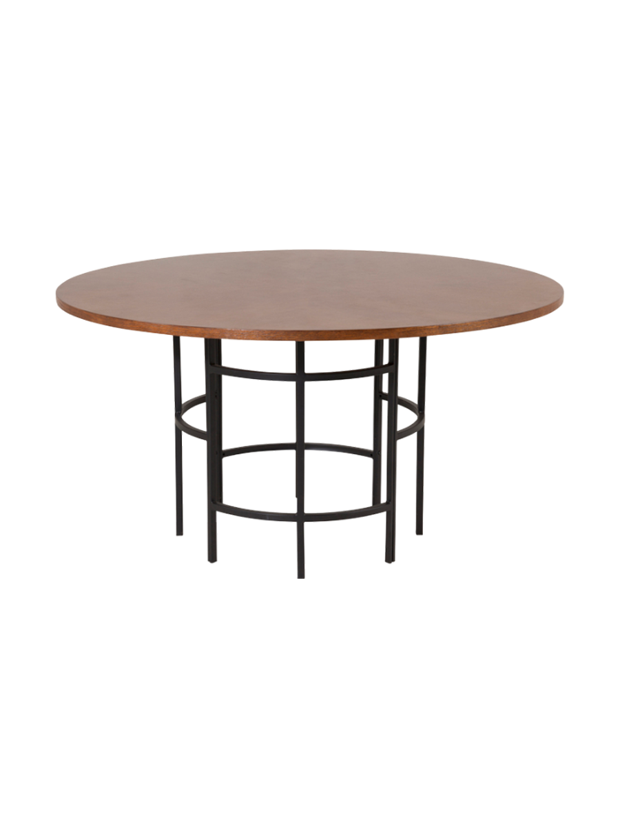 
Tavolo da pranzo rotondo di design „Copenhagen“ Ø 140 cm - Braun