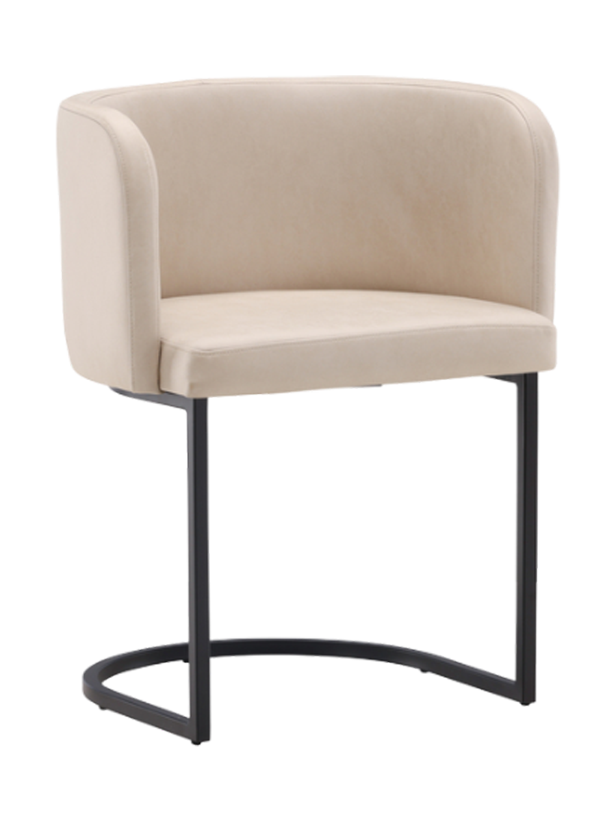 
Chaise cantilever design « Simrishamn » avec accoudoirs