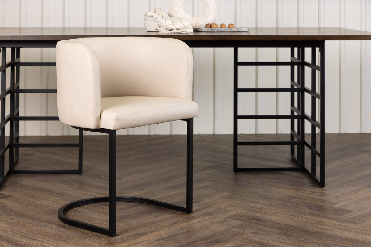 
Chaise cantilever design « Simrishamn » avec accoudoirs