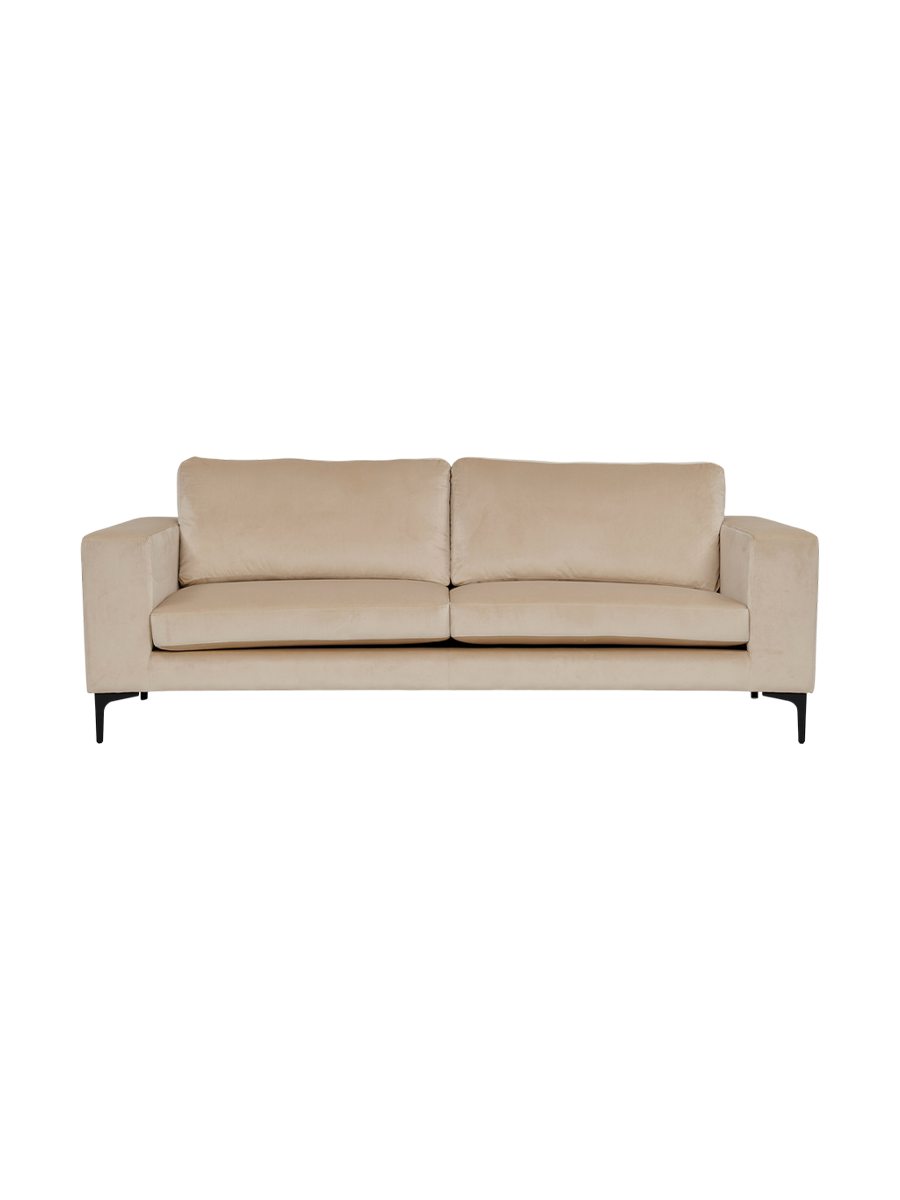 
Divano di design in velluto a 3 posti „Bolero“ - Beige