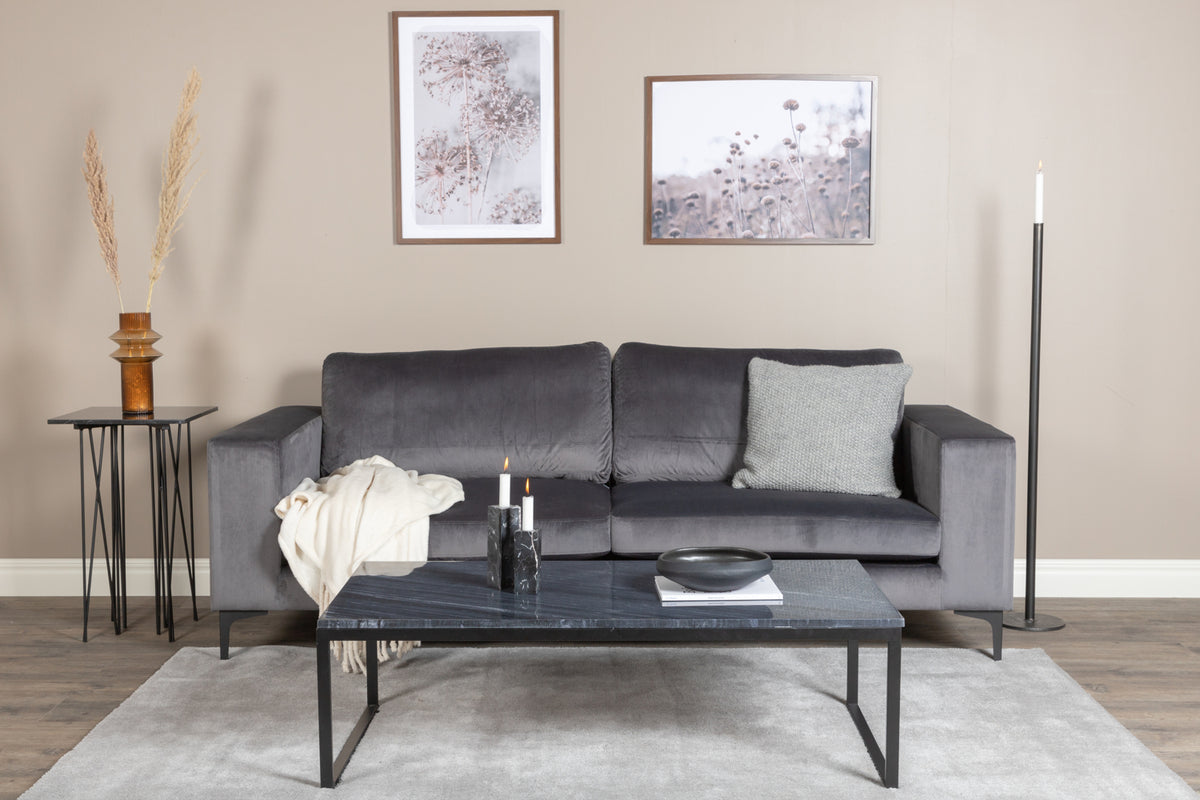 
Divano di design in velluto a 3 posti „Bolero“ - Velluto Grigio