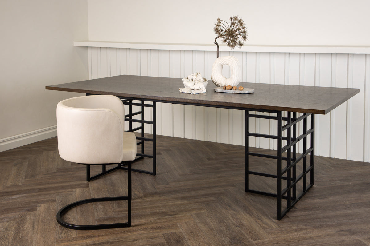 
Tavolo da pranzo rettangolare dal design moderno „Ystad“ 220 x 100 cm