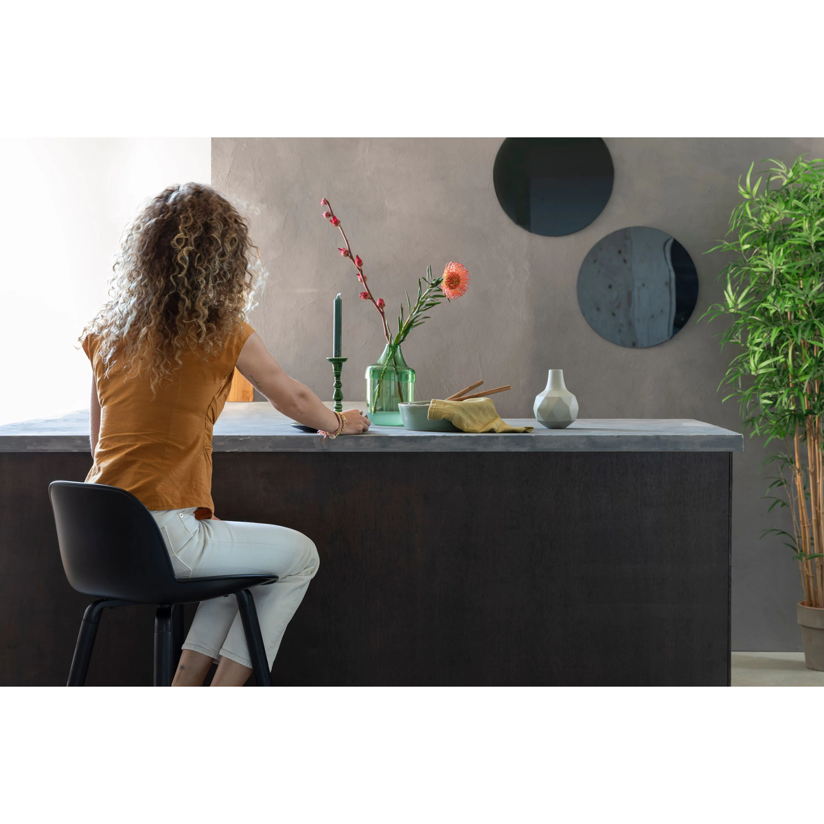 
Design Barstuhl „Albert Kuip“ - Sitzhöhe 65 cm / Schwarz