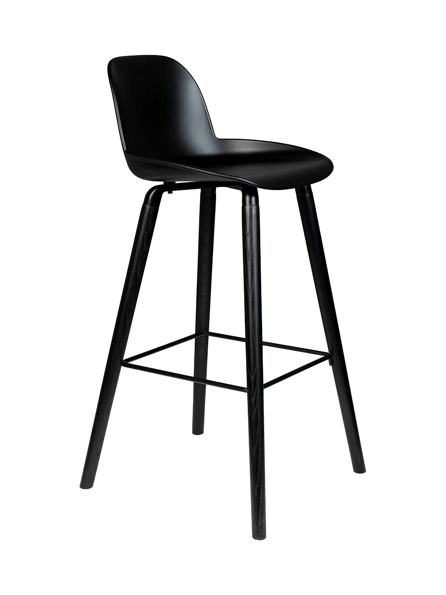 
Design Barstuhl „Albert Kuip“ - Sitzhöhe 75 cm / Schwarz
