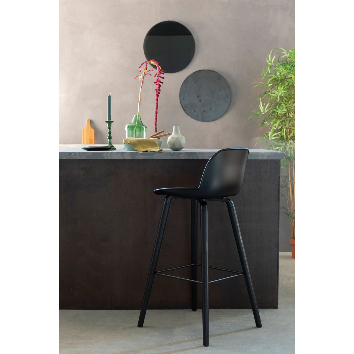 
Design Barstuhl „Albert Kuip“ - Sitzhöhe 75 cm / Schwarz