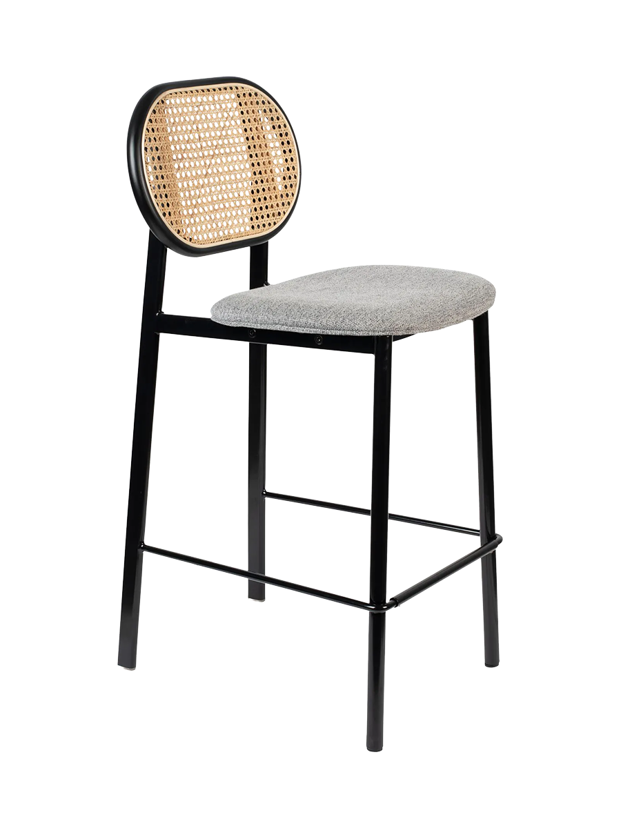 
Design Barstuhl „Spike“ - Natural / Grau