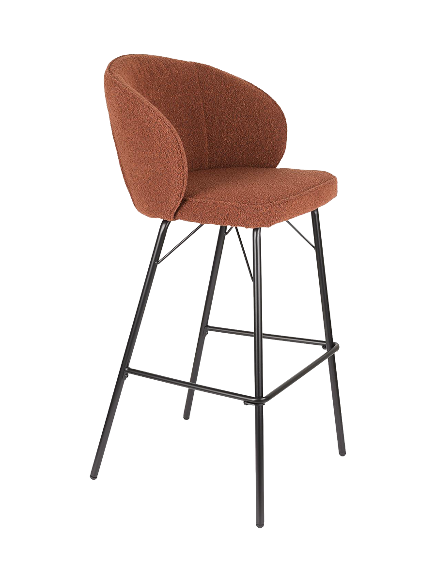 
Tabouret de bar de qualité « Joe » - Terre cuite