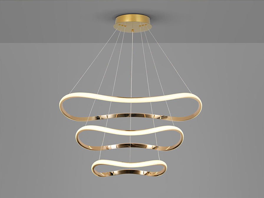 
Suspension LED design « Naos » à 3 sources lumineuses - sans télécommande