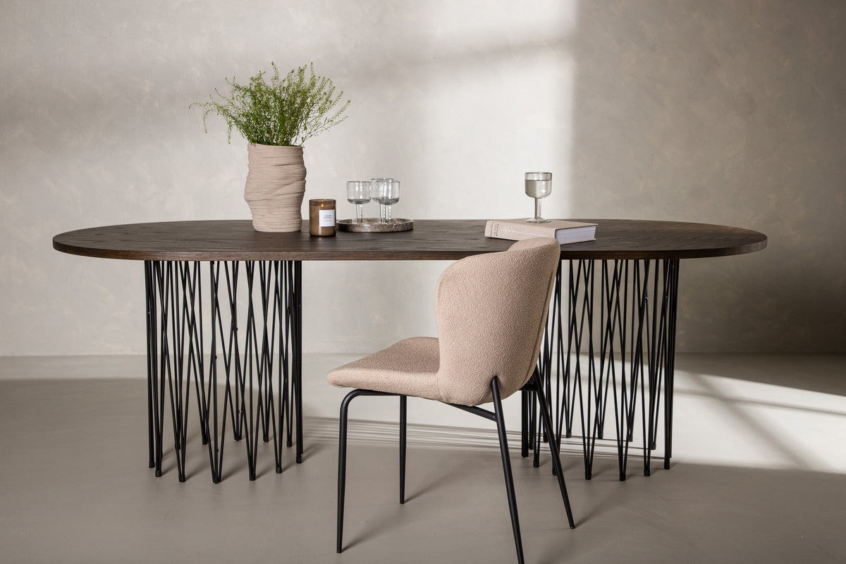 
Ovaler Design Esstisch „Stone“ - 220 x 100 cm