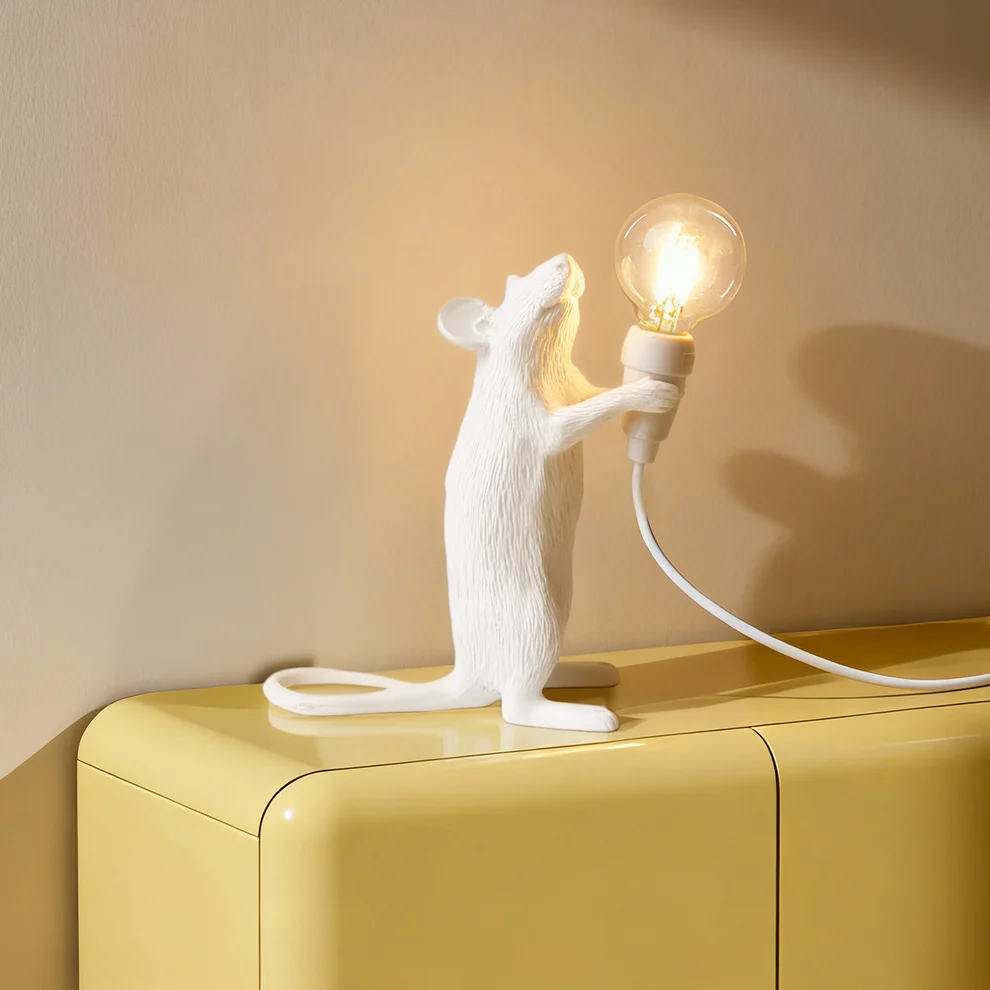 
Lampe de table design à LED « Mouse Step » - Blanc