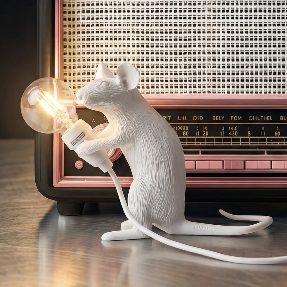 
Lampe de table design LED « Mouse Mac » - Blanc