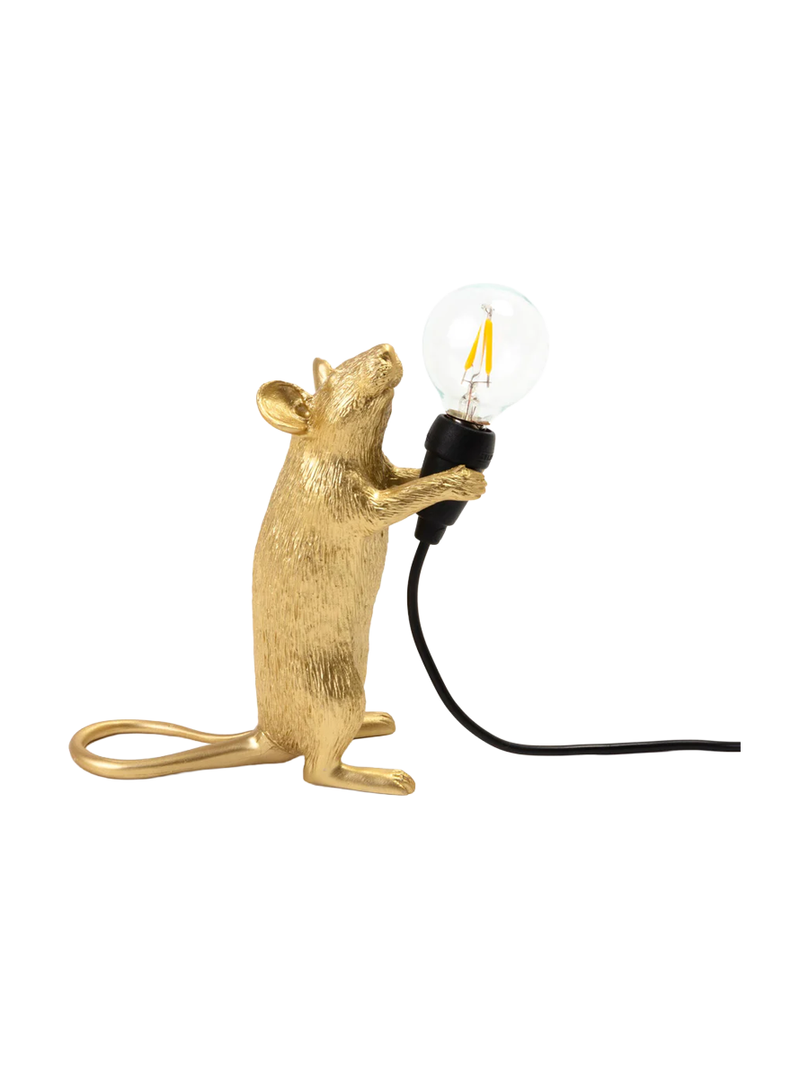 
Lampe de table design à LED « Mouse Step » - Or