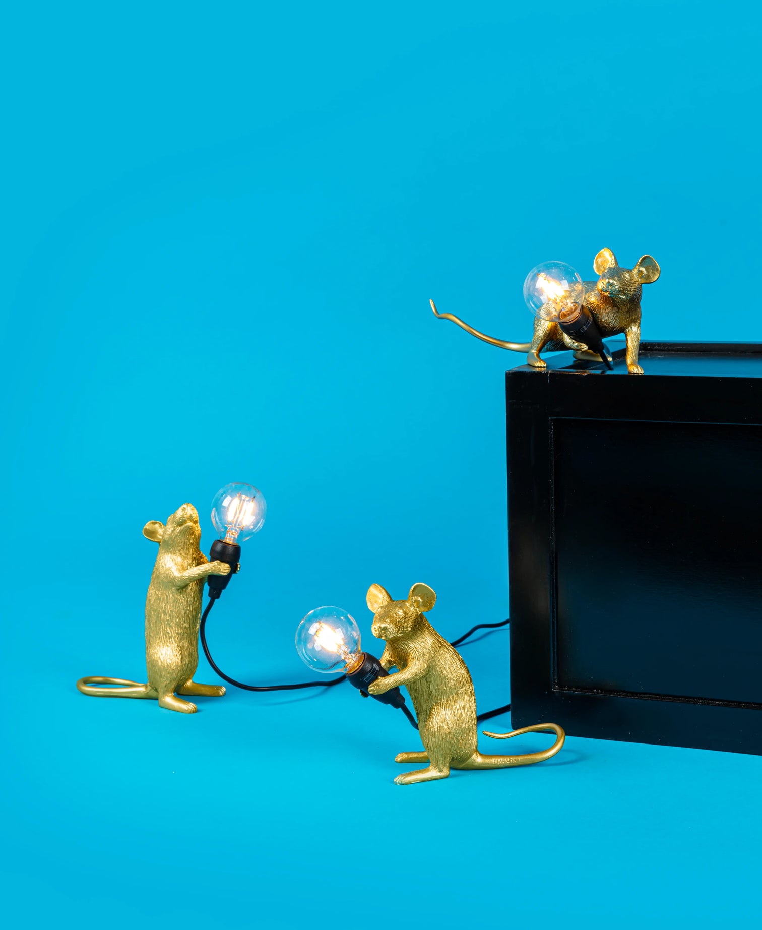 
Lampe de table design LED « Mouse Mac » - Or