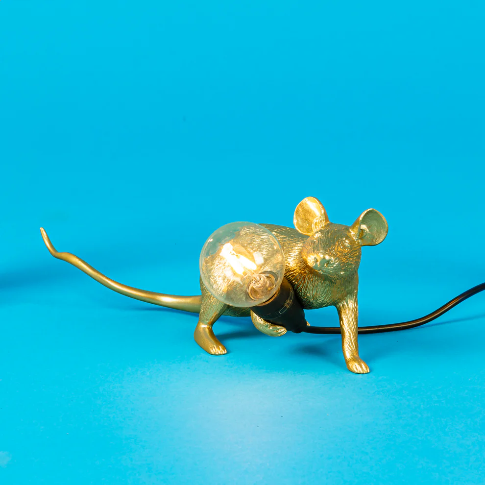 
Lampe de table design LED « Mouse Lop » - Or