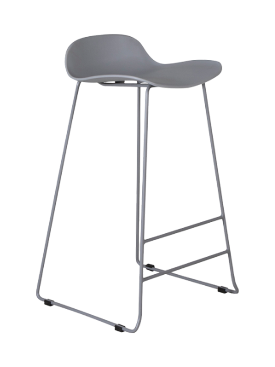 
Design Barhocker „Wave“ - Grau