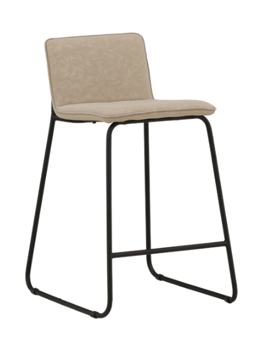 
Designer Bar Stool "Bisbee" - Beige / Black