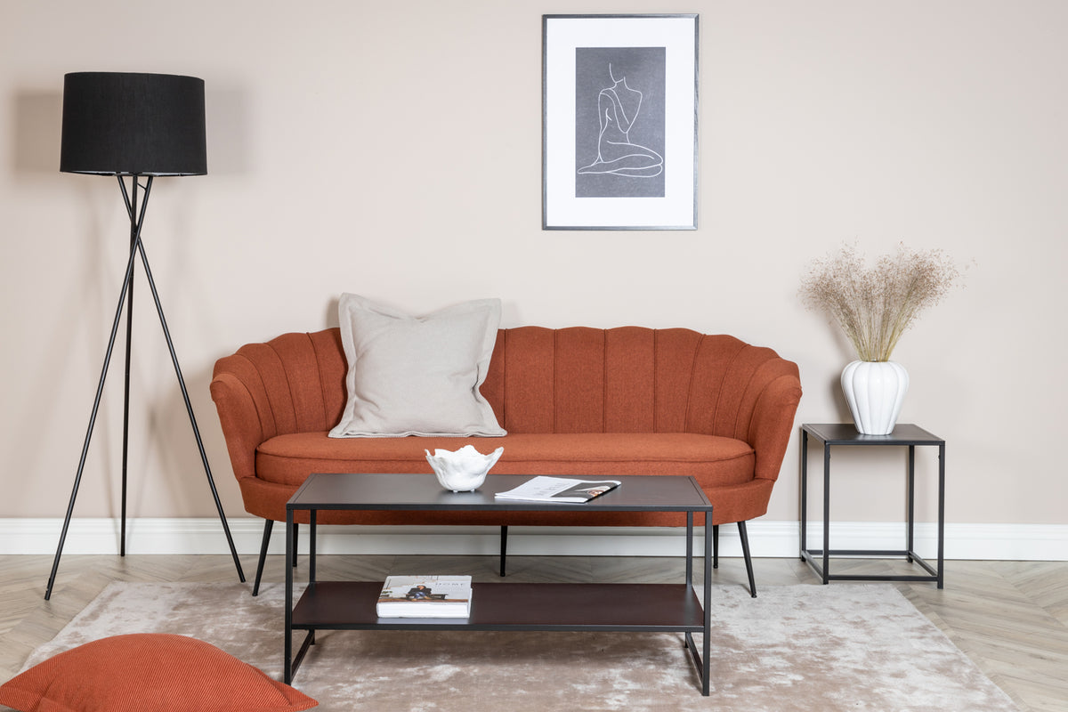 
Canapé 2,5 places design "Calais" - Rouille
