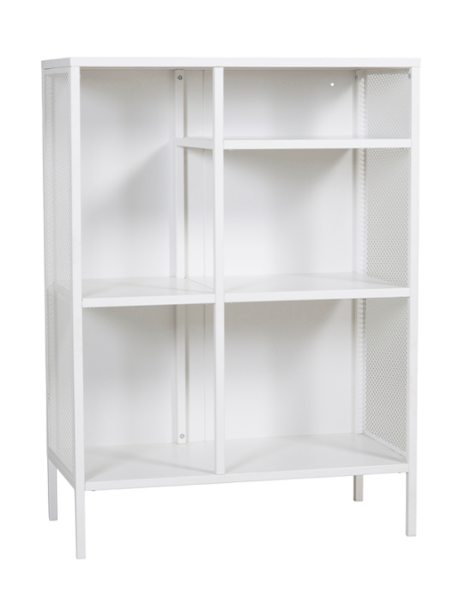 
Design Regal „Misha“ 110 x 80 cm, aus Metall - Weiss
