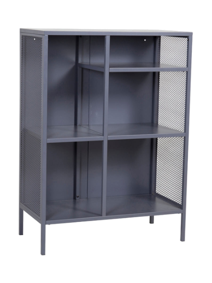 
Design Regal „Misha“ 110 x 80 cm, aus Metall - Grau
