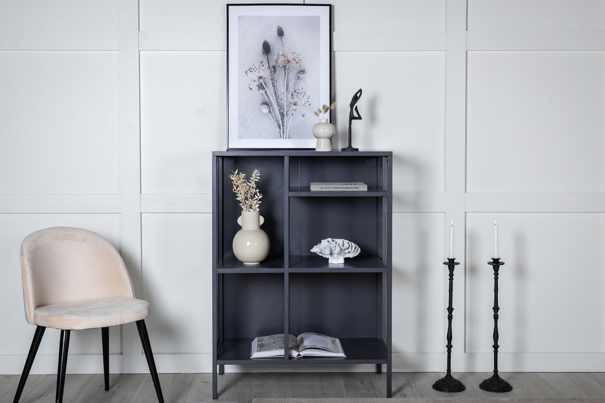 
Design Regal „Misha“ 110 x 80 cm, aus Metall - Grau