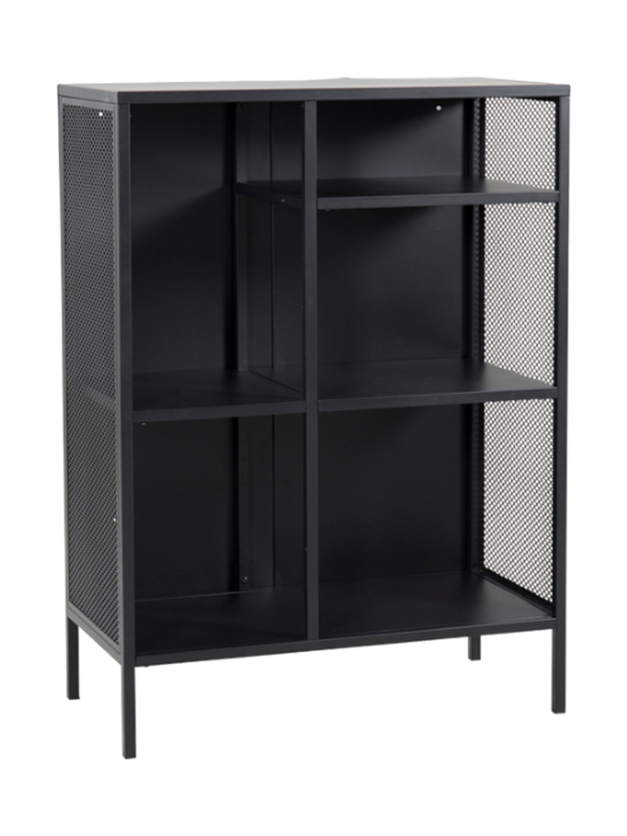 
Design Regal „Misha“ 110 x 80 cm, aus Metall - Schwarz