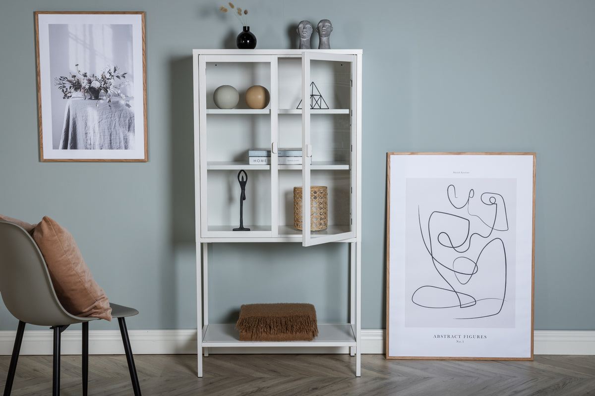 
"Misha" 2-Door Display Cabinet - White