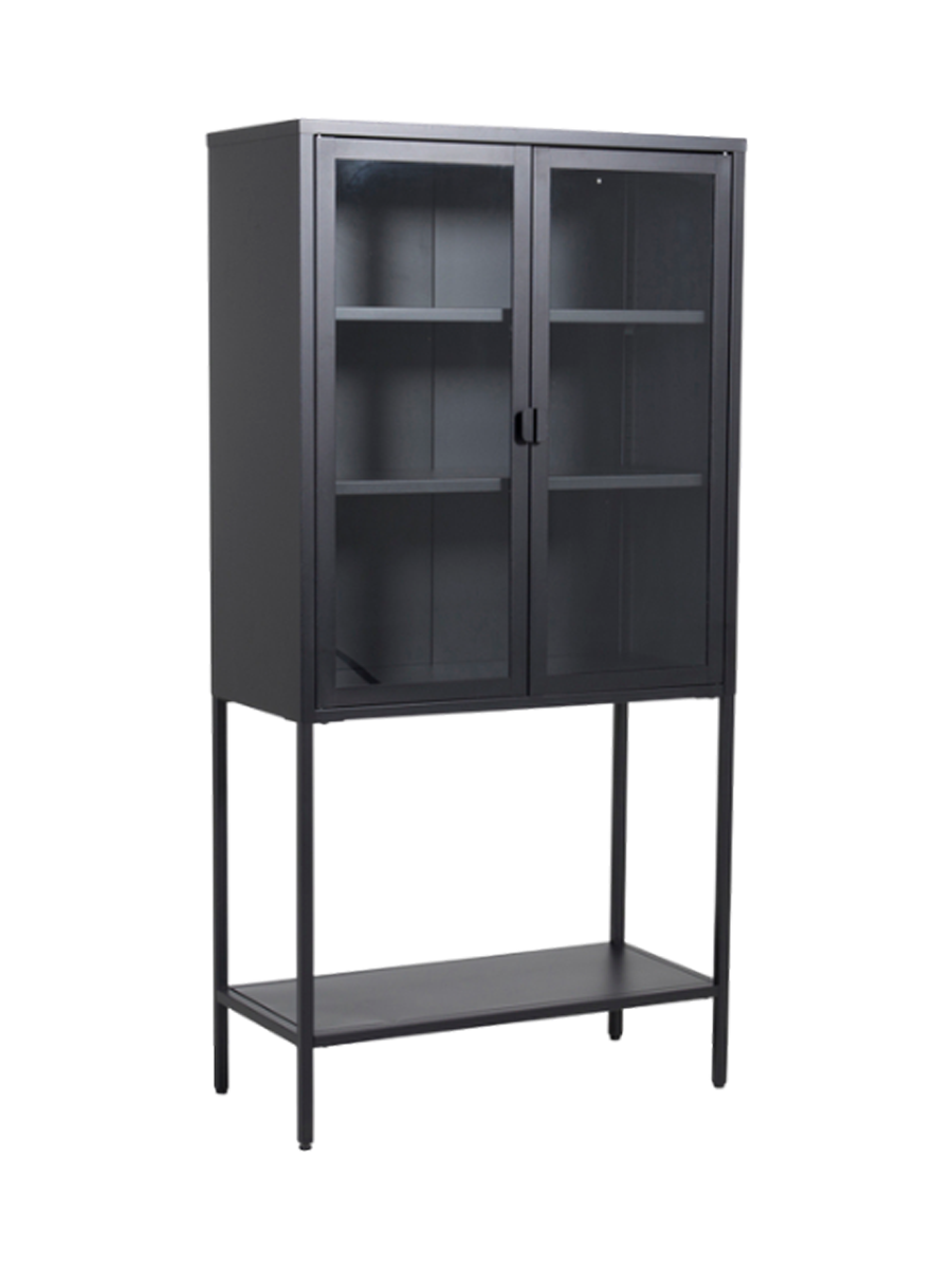 
"Misha" 2-Door Display Cabinet - Black