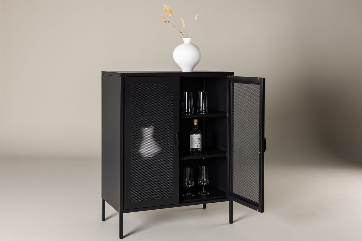 
"Misha" metal storage cabinet - Black
