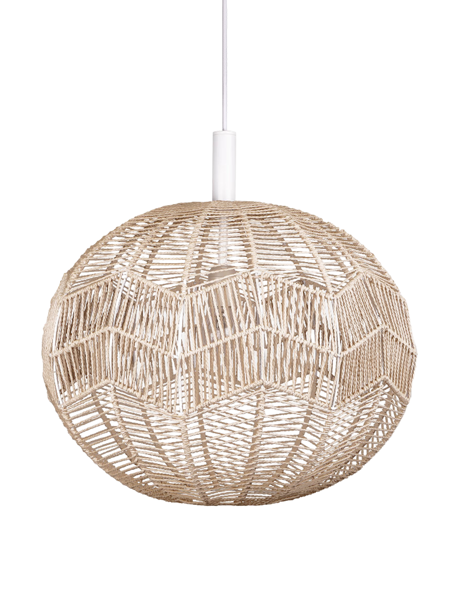 
Pendellampe „Missy“ Ø 45/ H 48 cm aus Rattan